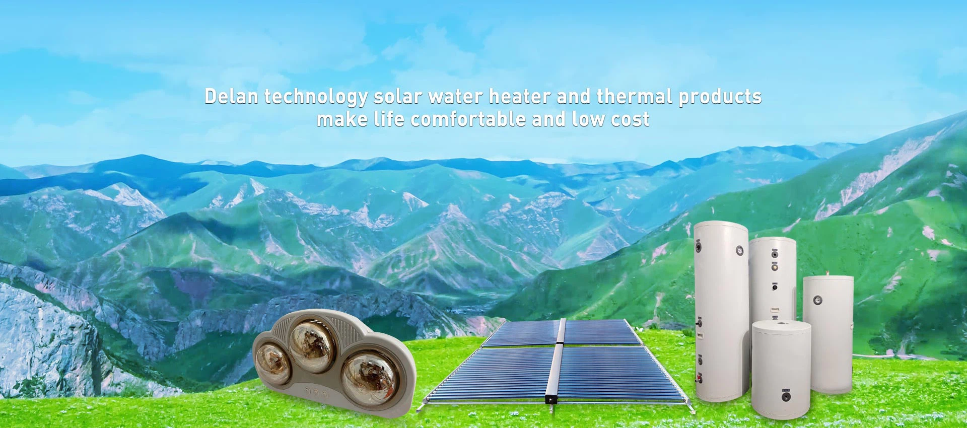 Compact pressurized solar water heater Heat pipe pressurized solar water heater